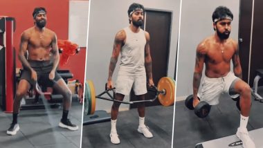 'Only One Direction to Go' Hardik Pandya Shares Glimpse Of Intense Gym Session On Instagram, Video Of Star Indian All-Rounder's Rehab Goes Viral!