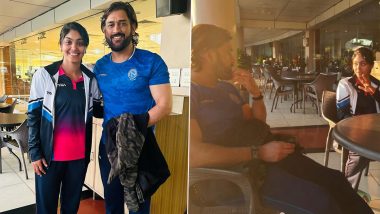 Women’s Cricketer Harleen Deol Meets Idol MS Dhoni in Ranchi, Shares Pics on Instagram