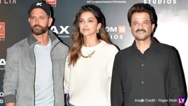 Fighter: Deepika Padukone Dispels Rumours of Fallout As She Joins Hrithik Roshan and Anil Kapoor To Promote Siddharth Anand’s Film (Watch Video)