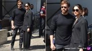 Fighter: Hrithik Roshan, Deepika Padukone Set the Temperature Soaring in Black Outfits As They Leave for Film&rsquo;s First Special Screening in New Delhi (View Pics)