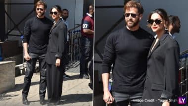 Fighter: Hrithik Roshan, Deepika Padukone Set the Temperature Soaring in Black Outfits As They Leave for Film’s First Special Screening in New Delhi (View Pics)