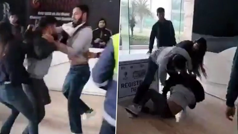 Galgotia University Fight Video: Youth Brutally Thrashed in Noida Over Objectionable Comments on Girl, Clip of Ugly Brawl Goes Viral