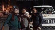 Uttar Pradesh: &lsquo;Drunk&rsquo; Men Park Car on Railway Tracks While Celebrating New Year in Mahoba, Viral Video Surfaces