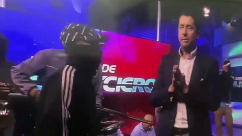 Ecuador: Gunmen Take Over Live TV Broadcast, President Daniel Noboa Declares 'Internal Armed Conflict' (Watch Video)