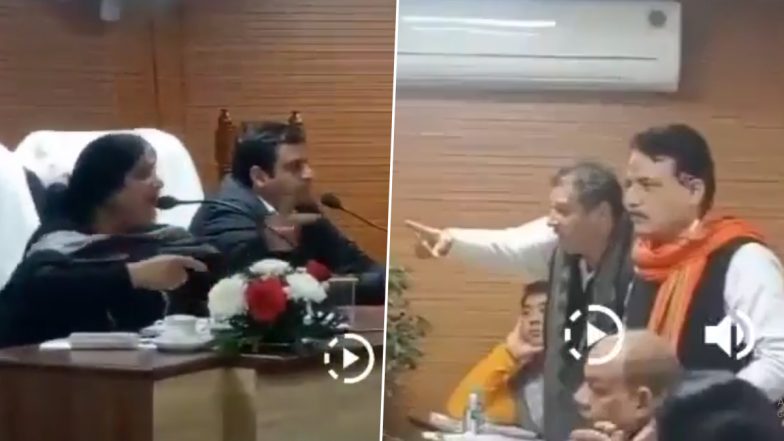 Ghaziabad Mayor Sunita Dayal Threatens BJP Councillor Over Corruption Allegation, Says ‘Will Chop Off Your Head’ (Watch Video)