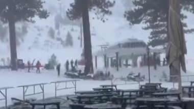 California Avalanche: One Dead, Another Injured in Avalanche at Palisades Tahoe Ski Resort (Watch Video)
