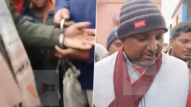 Bihar Teacher Turns Up Drunk At School in Khagaria, Held Following Complaints From Villagers (Watch Video)