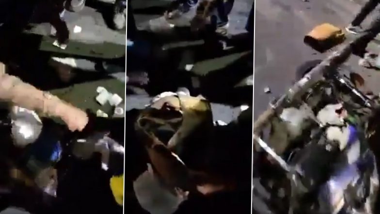 Agra Shocker: Businessman Suffers Serious Injuries After Road Accident, People Loot Money Instead of Helping Him; Video Surfaces