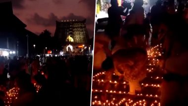 Ram Mandir Inauguration: From Mumbai to Delhi, Diyas Light Up the Country as India Celebrates Historic Day (Watch Videos)