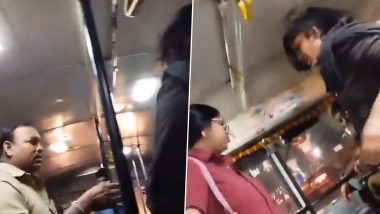 Hyderabad Shocker: Woman Abuses, Assaults TSRTC Bus Conductor; Complaint Registered After Video Goes Viral