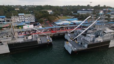 Indian Navy Ships Cheetah, Guldar and Kumbhir Decommissioned After 40 Years of Service to Nation (See Pics)