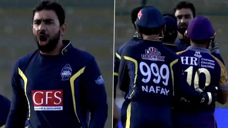 Iftikhar Ahmed Involved in Heated Argument With Asad Shafiq During Larkana Challengers vs Karachi Ghazis Sindh Premier League 2024 Match (Watch Video)