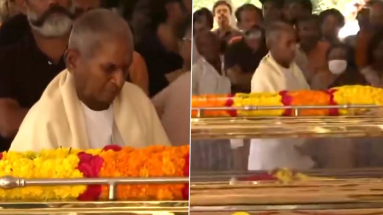 Bhavatharini Funeral: Ilaiyaraaja Pays Last Respects To His Daughter in Theni, Tamil Nadu (Watch Video)