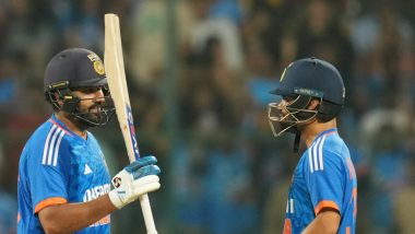 IND vs AFG 3rd T20I 2024 Innings Update: Rohit Sharma's Record-breaking Ton Powers India to 212/4 Against Afghanistan
