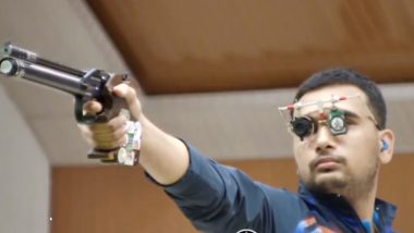 Indian Shooters Varun Tomar, Arjun Singh Cheema, Ujjwal Malik Win Gold Medal in Men’s 10m Air Pistol Team at Asian Olympic Qualifiers 2024