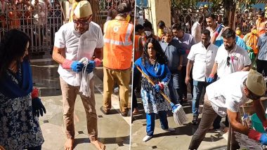 Jackie Shroff Wins Over Internet After Viral Video Shows Him Cleaning Stairs of Mumbai's Lord Temple Ahead of Ayodhya Ram Mandir Consecration - Watch!