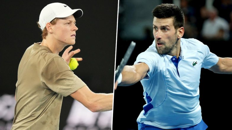 Novak Djokovic vs Jannik Sinner, Australian Open 2024 Free Live Streaming Online: How To Watch Live TV Telecast of Aus Open Men’s Singles Semifinal Tennis Match?