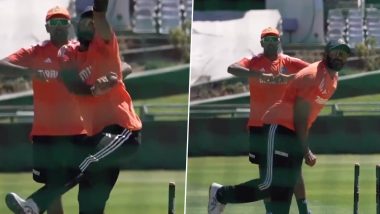 Jasprit Bumrah Imitates Ravichandran Ashwin’s Bowling Action in Nets Ahead of IND vs SA 2nd Test 2023–24, Video Goes Viral