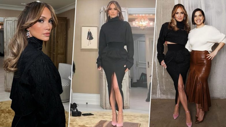 Jennifer Lopez Looks Smoking Hot In Black Skirt Set, 'Love of My Life' Singer Drops Pic With America Ferrera On Insta!