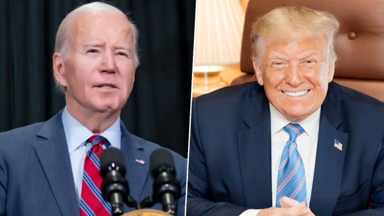 US President Joe Biden Laughs Off Donald Trump’s Demand for ‘Immediate’ Debate, Says ‘If I Were Him, I'd Wanna Debate Me Too’ (Watch Video)