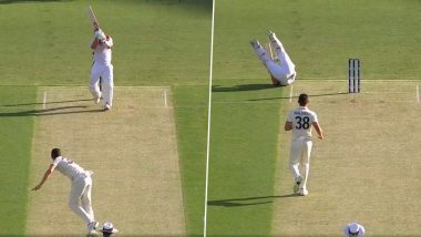 Oops! Joshua da Silva Loses Balance, Falls After Opting Out of Hook Shot As Josh Hazlewood Bowls A Bouncer During AUS vs WI 2nd Test 2024, Video Goes Viral