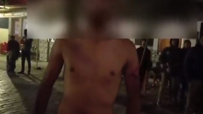 Kanpur Flogging Video: Youth Allegedly Flogged, Urinated On by Group of Men in Uttar Pradesh After Being Held Captive; Disturbing Clip Surfaces