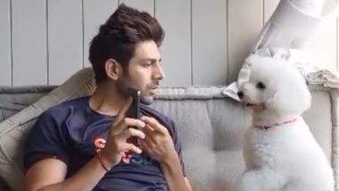 Kartik Aaryan’s Playful Video With His Pet Katori Is Too Cute To Handle (Watch Video)