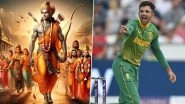&lsquo;Jai Shree Raam&rsquo; South Africa Cricketer Keshav Maharaj Shares Social Media Post on Occasion of Ram Mandir Pran Pratishtha Ceremony in Ayodhya