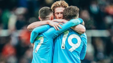 Newcastle United 2–3 Manchester City, Premier League 2023–24: Kevin De Bruyne Shines On Comeback From Injury As Cityzens Win Five-Goal Thriller (Watch Video Highlights)