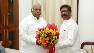 Hemant Soren Arrested by ED: Putting Central Agency Against Jharkhand CM, Forcing Him To Quit Blow to Federalism, Says Mallikarjun Kharge