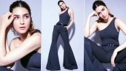Kriti Sanon Amps Up the Glam Quotient in One Shoulder Top and Flared Pants for Teri Baaton Mein Aisa Uljha Jiya Movie Promotions (See Pics)
