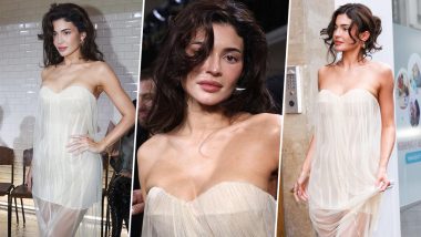 Ethereal Elegance! Kylie Jenner Stuns in Sheer White Mini Dress at Jean Paul Gaultier’s Haute Couture Show in Paris  (View Pics)