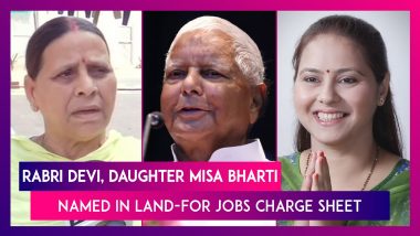 Land-For-Jobs Case: Lalu Prasad Yadav’s Wife Rabri Devi, Daughter Misa Bharti Named By ED In Charge Sheet