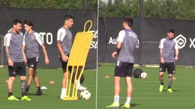 Lionel Messi Spotted Together With Former Barcelona Teammate Luis Suarez in Inter Miami Pre-Season Training, Video Goes Viral!