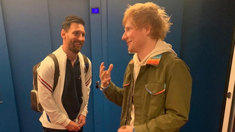 Lionel Messi Meets Ed Sheeran in Florida, English Singer Shares Picture With Inter Miami Star On Instagram (See Post)