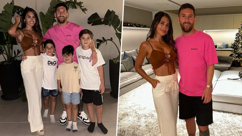 ‘Feliz 2024!’ Lionel Messi Celebrates New Year With Wife Antonela Roccuzzo and Kids, Shares Pictures on Instagram