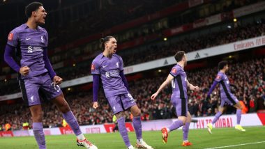FA Cup 2023–24: Luis Diaz Strikes As Liverpool Secure 2–0 Victory Over Arsenal (Goals Video Highlights)