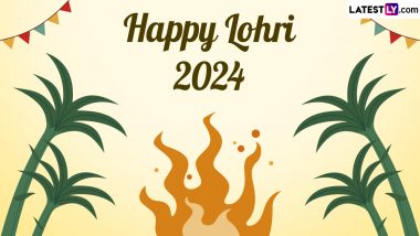 Lohri 2024 Wishes & HD Wallpapers: WhatsApp Stickers, Images, Greetings, Quotes and SMS for the Harvest Festival