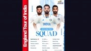 &lsquo;Where Is Rohit Sharma?&rsquo; Fans Question Indian Captain&rsquo;s Absence From Mumbai Indians&rsquo; Poster on India Squad for First Two Tests vs England