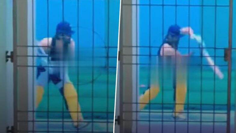 MS Dhoni Returns to Action! CSK Captain Spotted Batting In Practice Session Ahead of IPL 2024 (Watch Video)