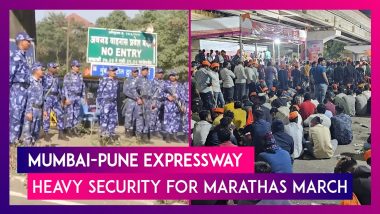 Mumbai-Pune Expressway: Heavy Security Deployed Near Lonavala For Manoj Jarange Led Marathas March
