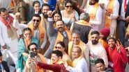 Ram Temple Consecration Ceremony: Madhuri Dixit-Shriram Nene Capture Moments With Vicky Kaushal-Katrina Kaif, Ranbir Kapoor-Alia Bhatt, Ayushmann Khurrana at Ayodhya's Ram Janmabhoomi Temple (View Pic)