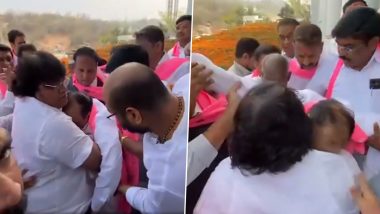 Mahmood Ali, Former Telangana Deputy CM, Faints During Republic Day 2024 Celebrations at Telangana Bhawan (Watch Video)