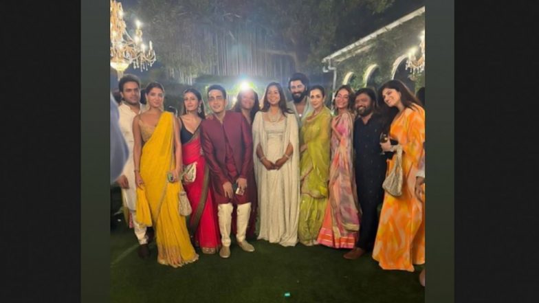 Amid Break Up Rumours, Malaika Arora Photographed With Arjun Kapoor at Karishma Karamchandani Pre-Wedding Festivity (View Pics)