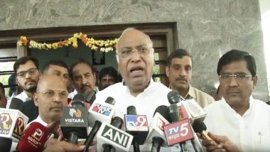 Nitish Kumar Resigns as Bihar CM: 'Knew It Would Happen,' Says Mallikarjun Kharge on JDU President’s Exit From Mahagathbandhan (Watch Video)