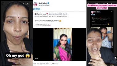 Nicki Minaj Is Also a Mangalaa Arun Fan! Indian Influencer Earns Praise From 'Barbie World' Rapper and Singer (Watch Video)