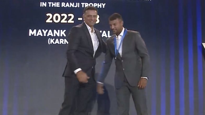 BCCI Awards 2024: Mayank Agarwal Wins Madhavrao Scindia Award for Scoring Most Runs in Ranji Trophy 2022–23 Season