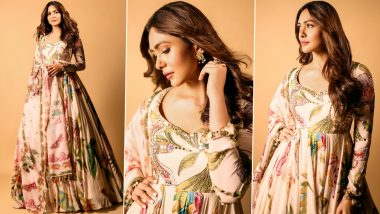 Mrunal Thakur Looks Elegant in Pastel Floral Printed Suit, Check Out Her Stunning Pictures Here!