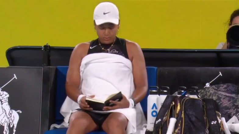 Naomi Osaka Shows World-Class Multi-Tasking As She Delightfully Reads a Book During Australian Open 2024 Match (Watch Video)