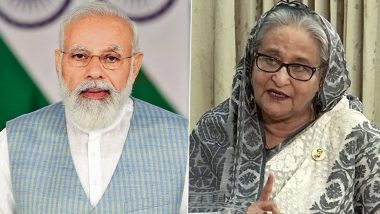 PM Narendra Modi Congratulates Bangladesh Prime Minister Sheikh Hasina on Her Election Victory, Says 'Committed To Strengthen People-Centric Partnership With Bangladesh'